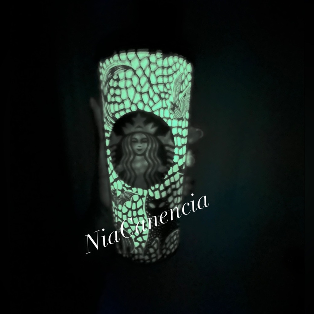 Starbucks Glow in the Dark Tall tumbler 16oz - Picture 2 of 2